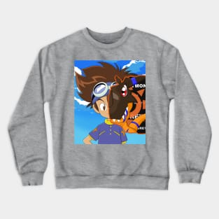 Tai and Greymon Crewneck Sweatshirt